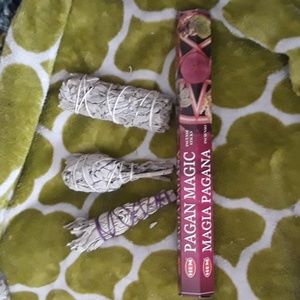 Pagan Magic incense sticks and white sage smudges